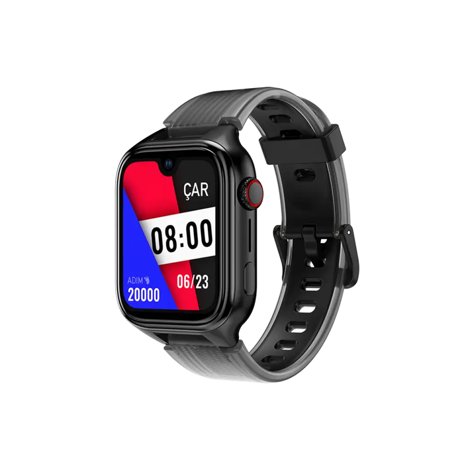 TTEC.2KSW03 kidi Pro GPS 4G Çocuk Saati.Siyah
