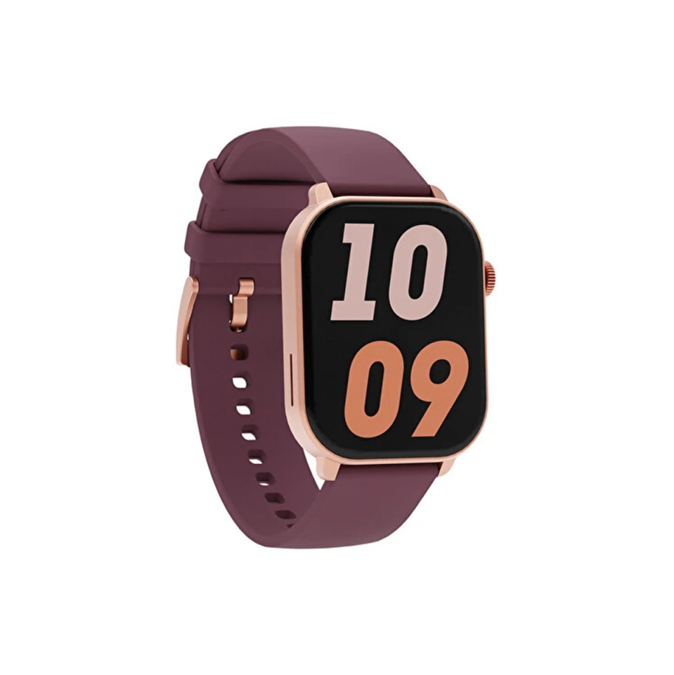 Inteya.Hiwatch Talk2.Akıllı Saat.Altın Bordo Kordon